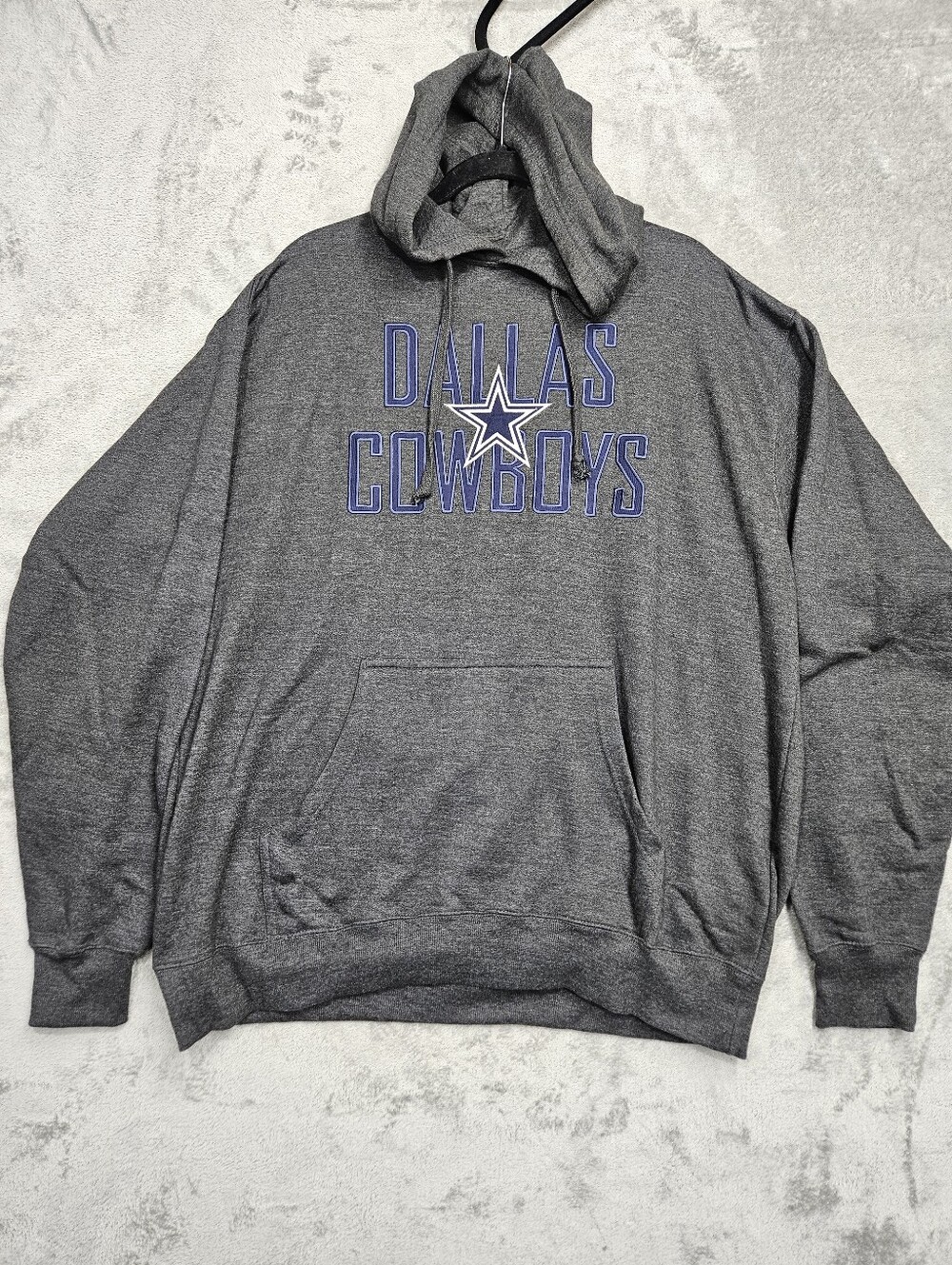Dallas Cowboys NWOT Authentic Gray Pullover Hoodie Mens 2XL NFL Star Logo